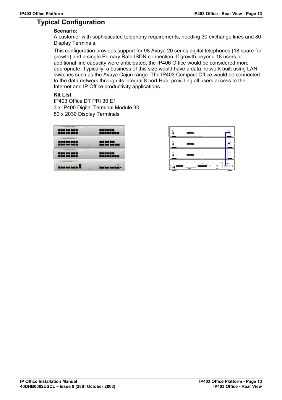 Typical configuration | Avaya IP Office Phone User Manual | Page 13 / 86