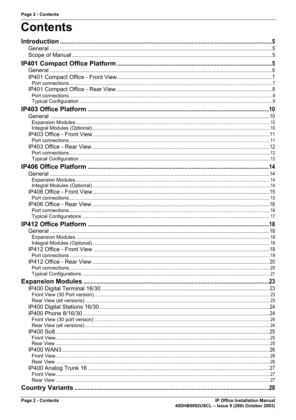 Avaya IP Office Phone User Manual | Page 2 / 86