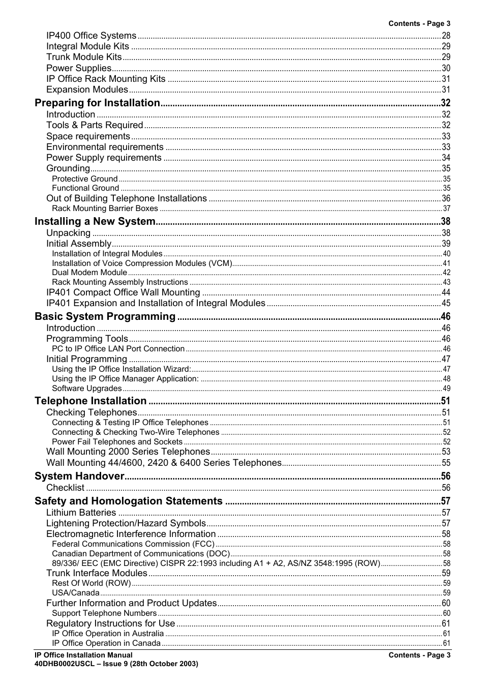 Avaya IP Office Phone User Manual | Page 3 / 86