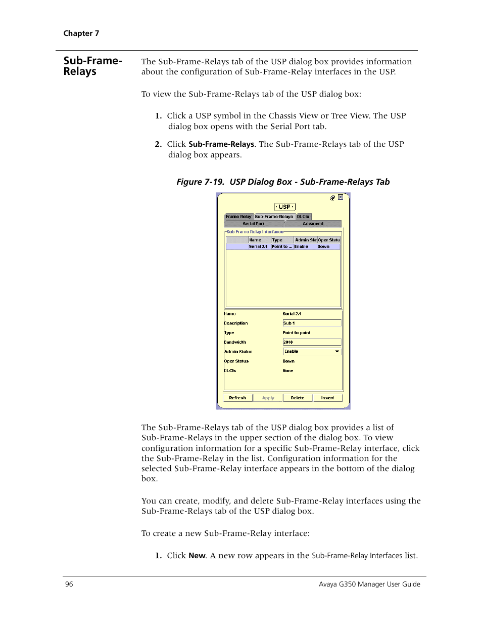 Sub-frame- relays | Avaya Media Gateway G350 User Manual | Page 106 / 219