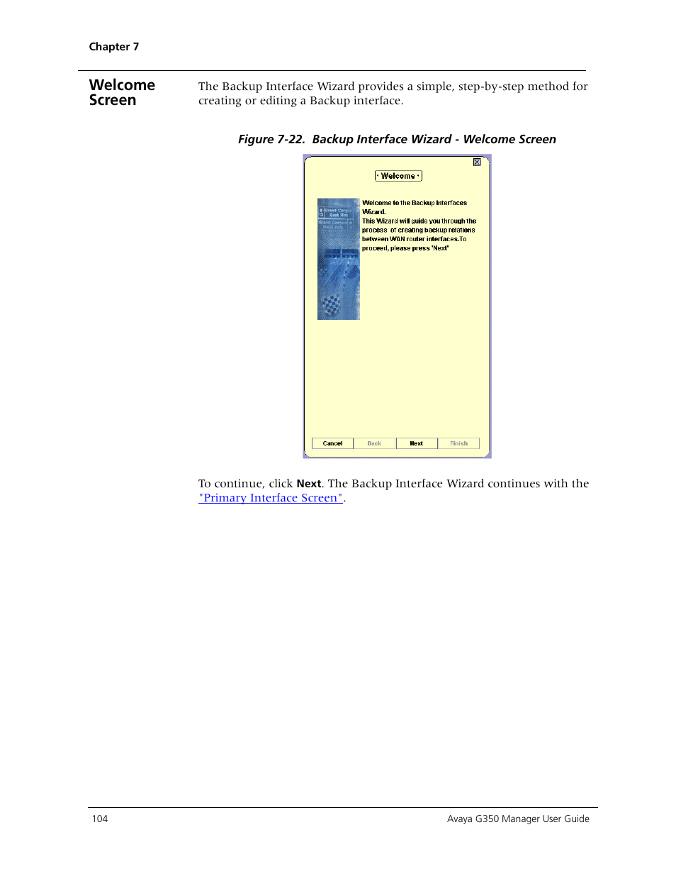 Welcome screen | Avaya Media Gateway G350 User Manual | Page 114 / 219