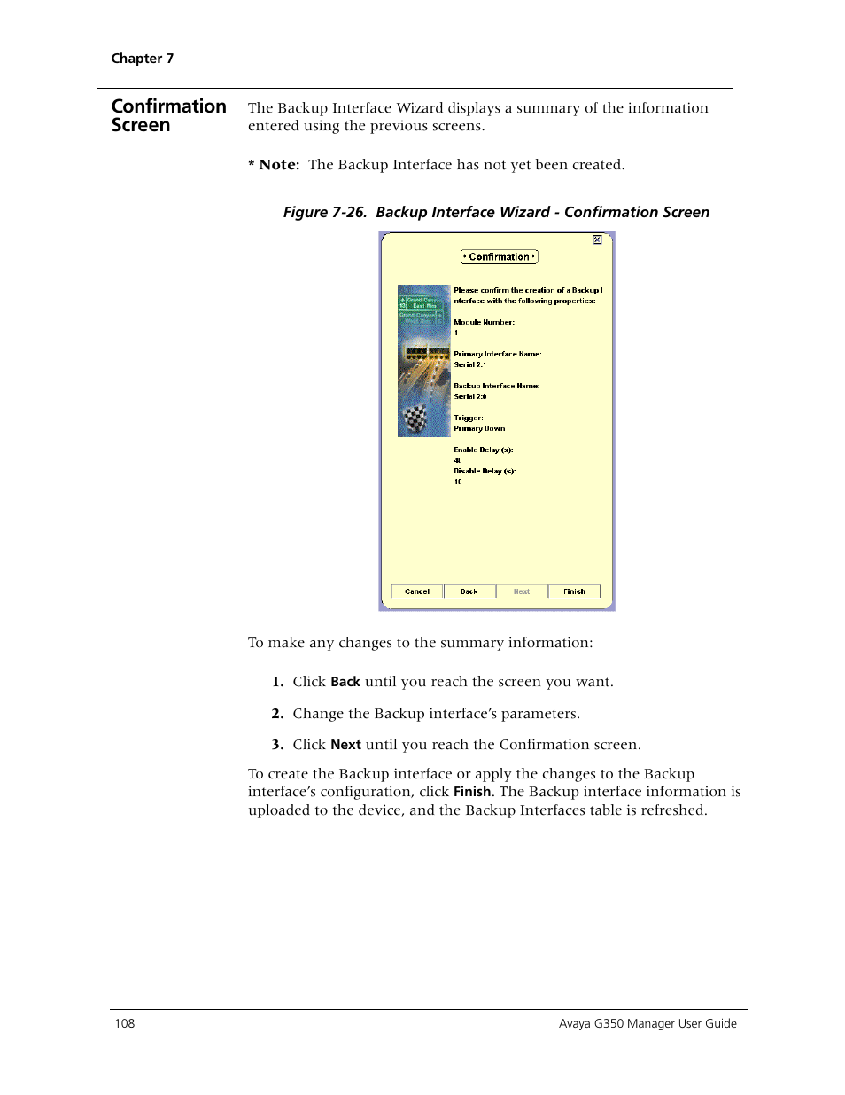 Confirmation screen | Avaya Media Gateway G350 User Manual | Page 118 / 219