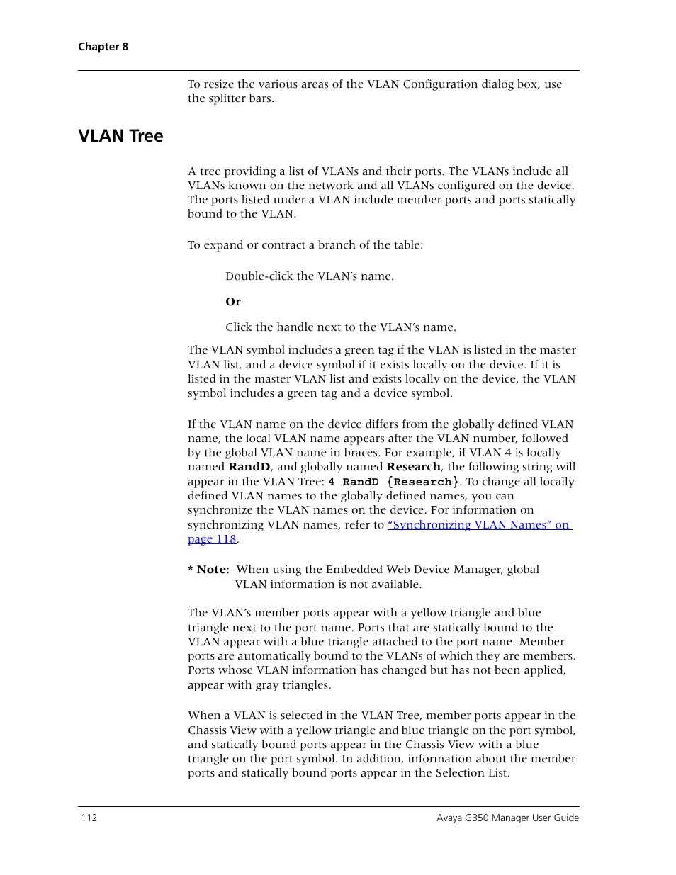 Vlan tree | Avaya Media Gateway G350 User Manual | Page 122 / 219
