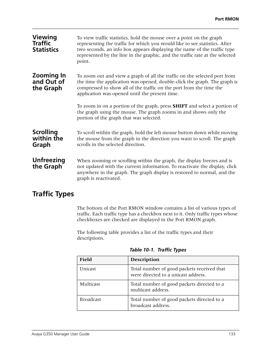 Traffic types | Avaya Media Gateway G350 User Manual | Page 143 / 219