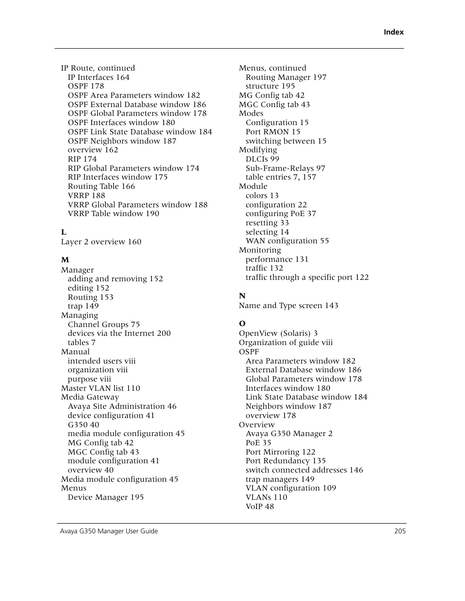 Avaya Media Gateway G350 User Manual | Page 215 / 219