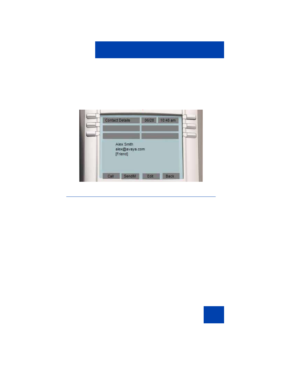 Initiating a call from the address book | Avaya NN43113-101 User Manual | Page 163 / 418