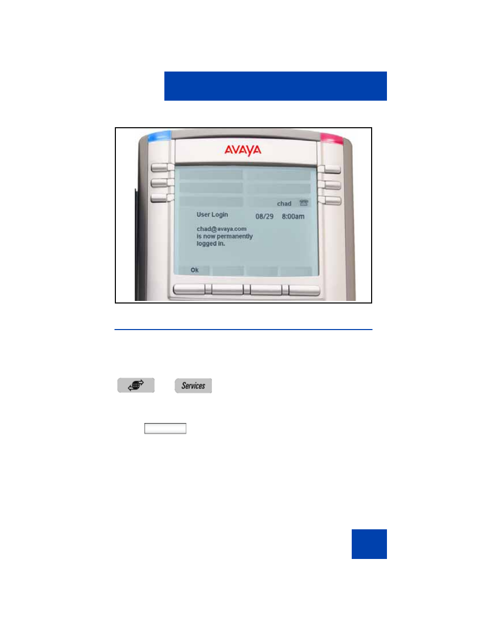 Logging off from the ip deskphone | Avaya NN43113-101 User Manual | Page 85 / 418