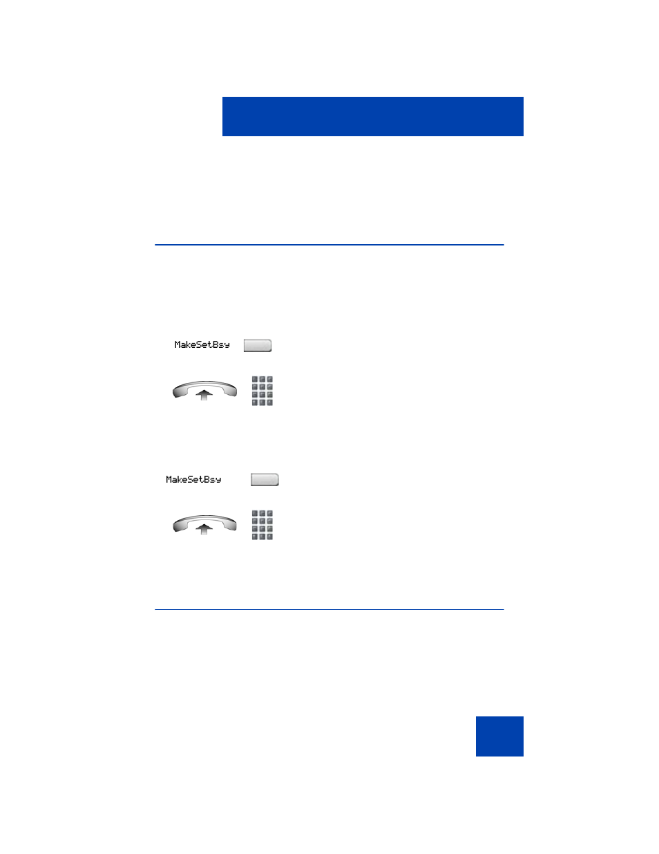 Working without interruption, Using make set busy, Call deflect | Avaya 1140E User Manual | Page 157 / 242