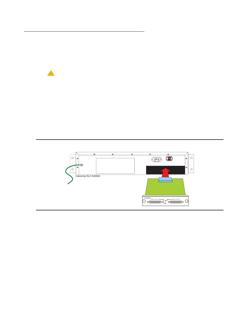 Inserting an avaya x330stk stacking module | Avaya S8300 User Manual | Page 111 / 768