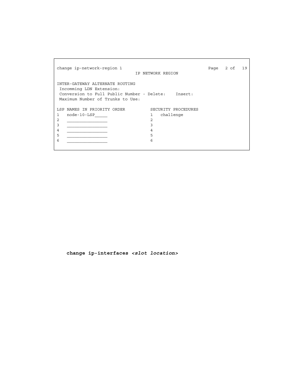 Administering ip interfaces | Avaya S8300 User Manual | Page 216 / 768