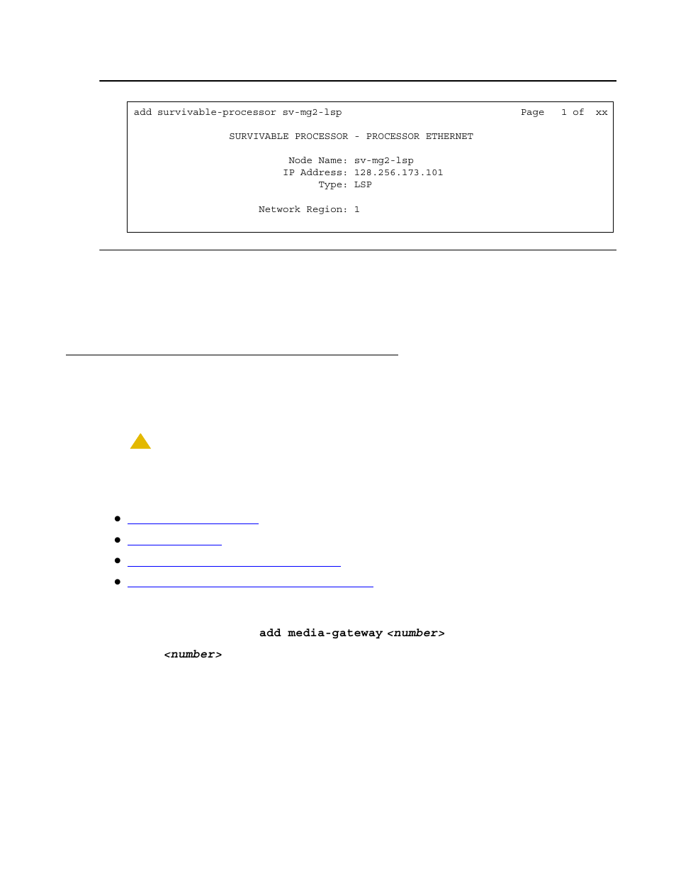 Administering the media gateway, Skip to | Avaya S8300 User Manual | Page 221 / 768