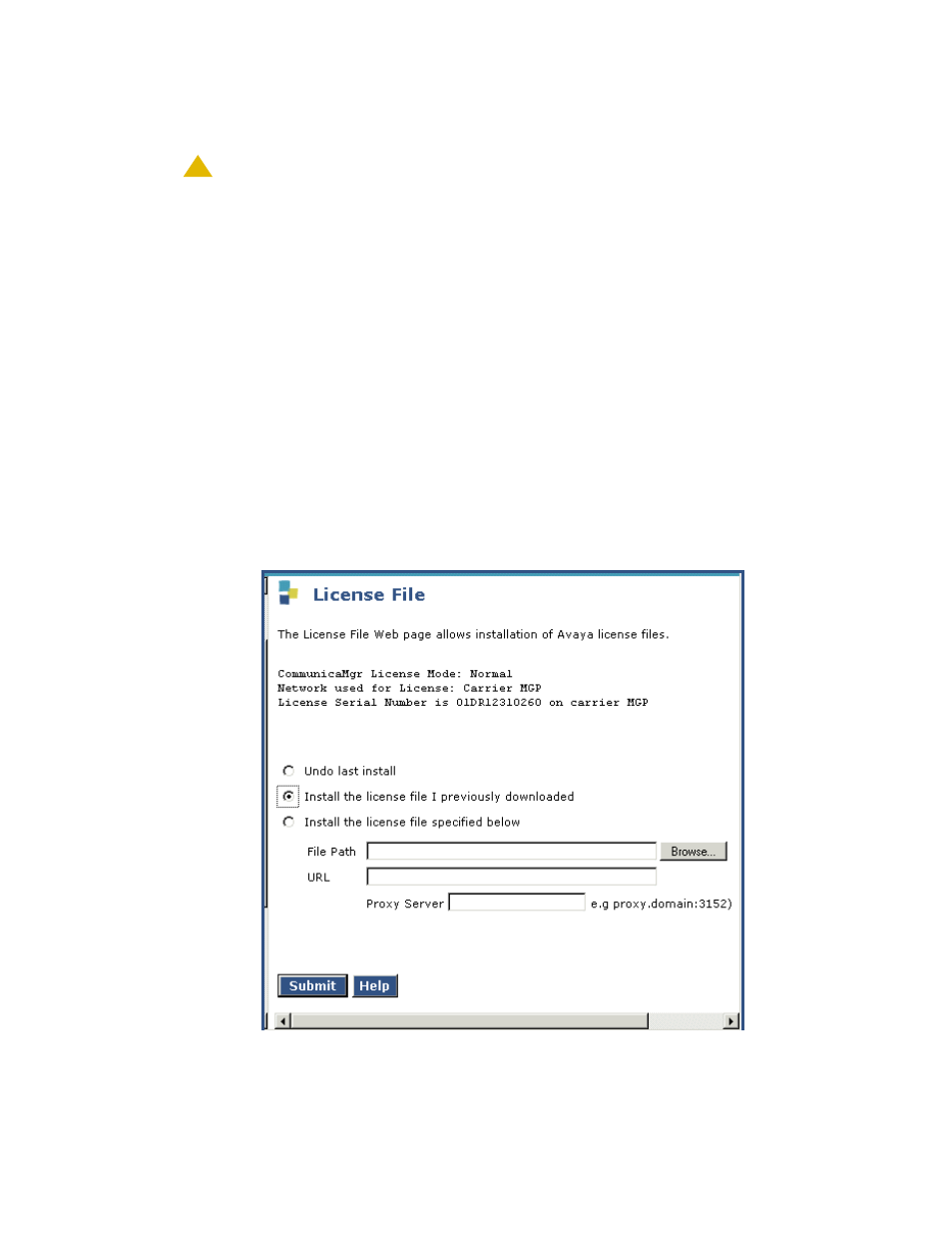 Installing the updated license file | Avaya S8300 User Manual | Page 278 / 768