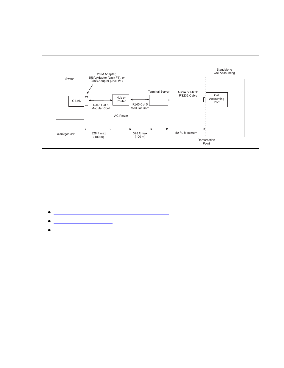 How is the terminal server cabling connected, Connecting the iolan+ to the adjunct and the lan, Administering the iolan+ on page 402 | Test the connectivity back through the switch | Avaya S8300 User Manual | Page 401 / 768