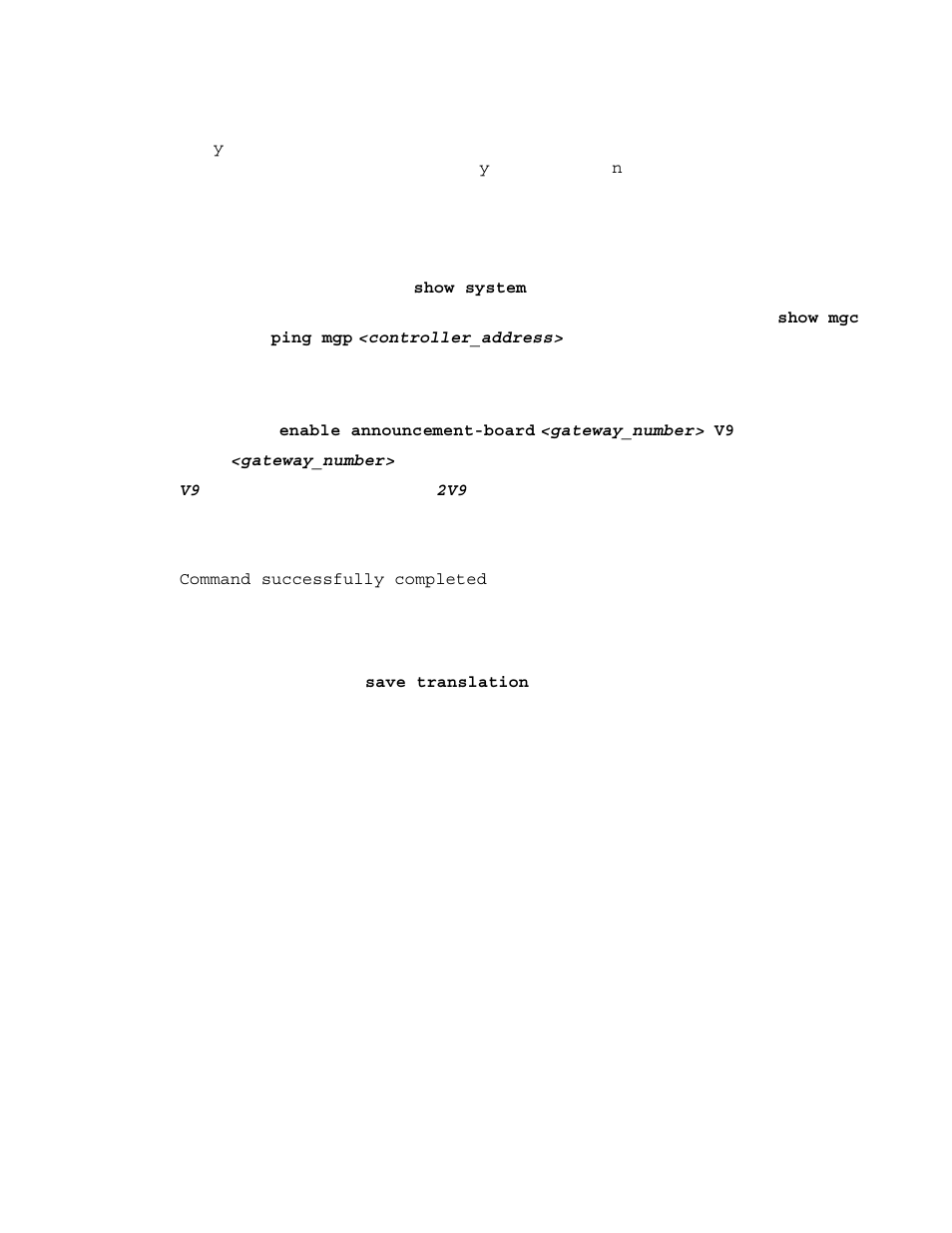 To enable announcements, if necessary, To save communication manager translations | Avaya S8300 User Manual | Page 535 / 768