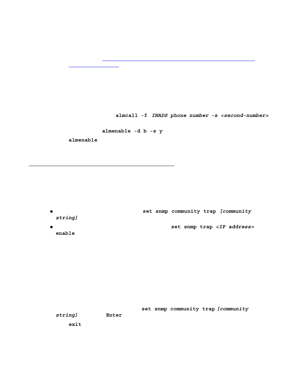 Configuring an snmp community string for traps, To a network management system (nms) | Avaya S8300 User Manual | Page 539 / 768