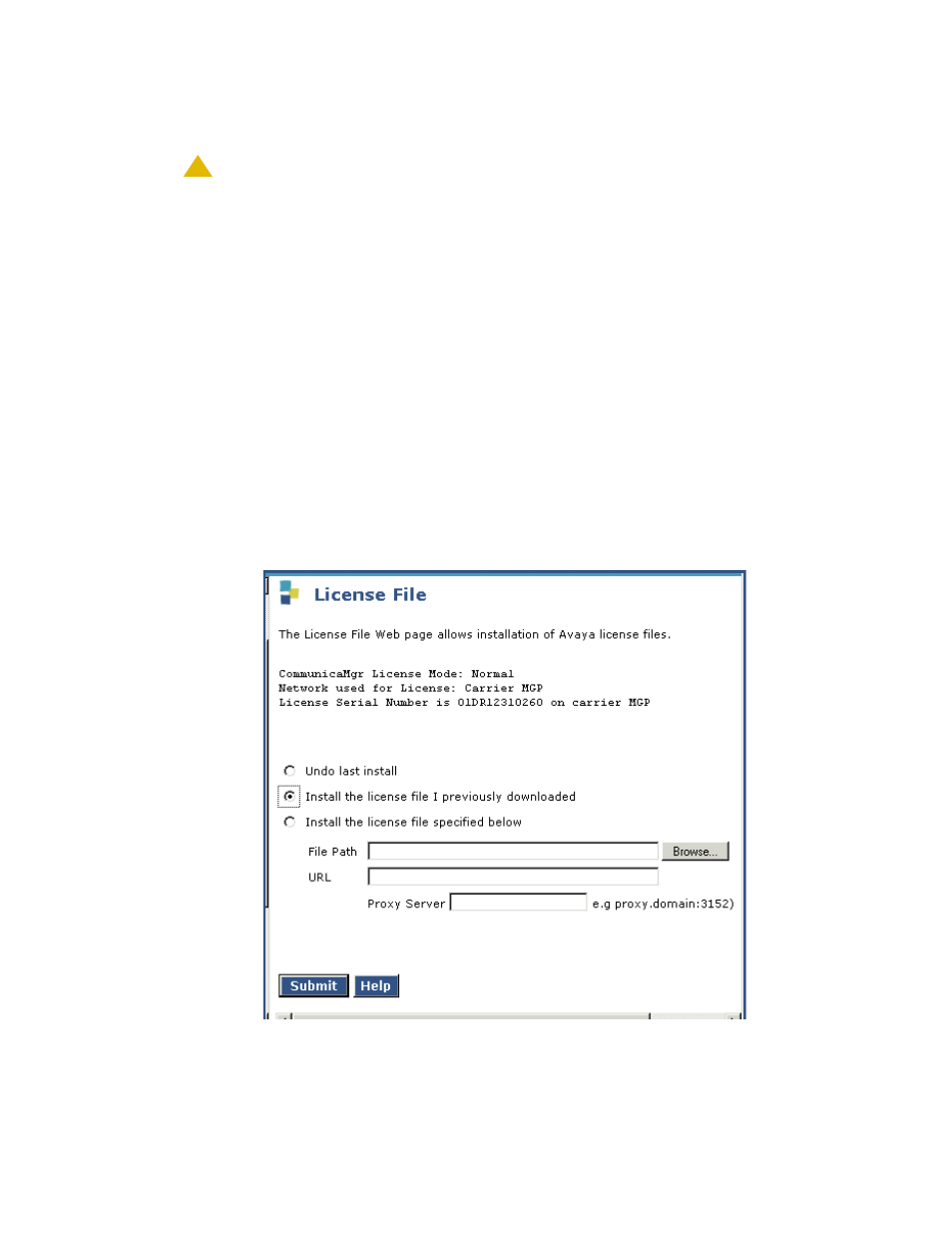 Installing the new license file, Se, skip to, Installing the new | License file | Avaya S8300 User Manual | Page 642 / 768