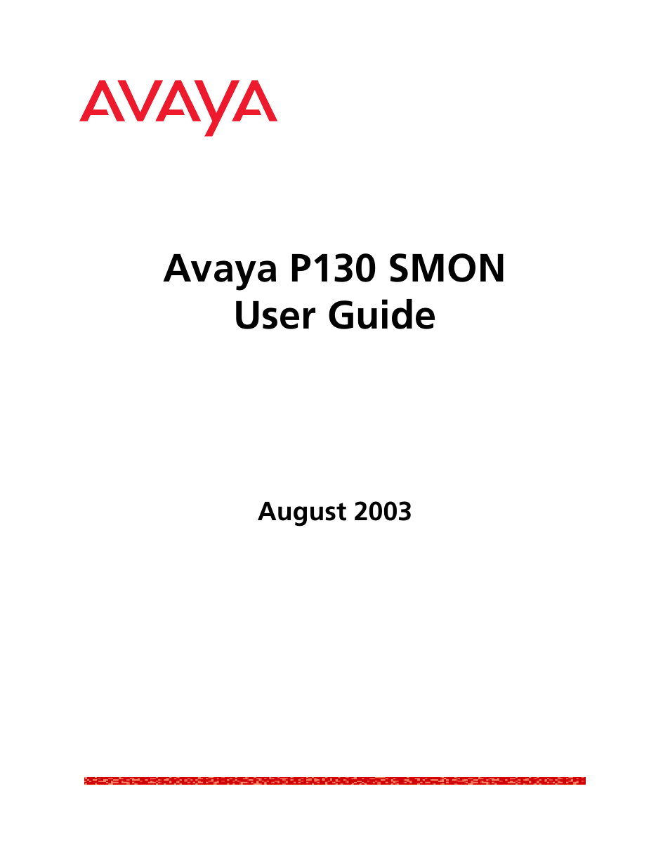 Avaya P130 SMON User Manual | 76 pages