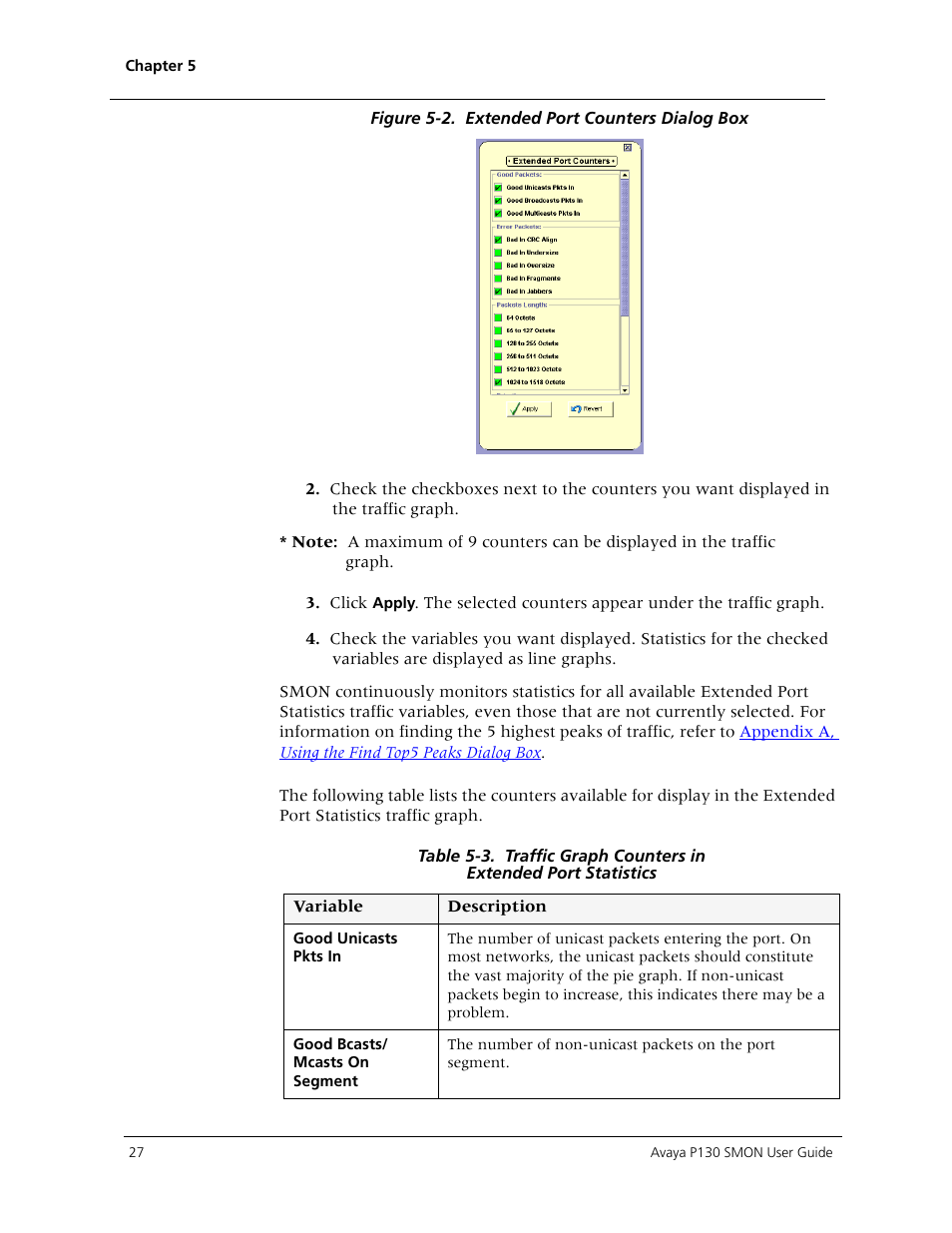 Avaya P130 SMON User Manual | Page 34 / 76