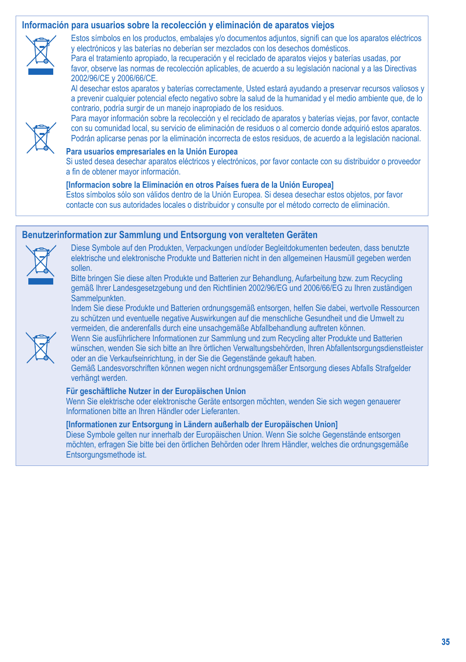 Panasonic LIAV12IM User Manual | Page 35 / 36