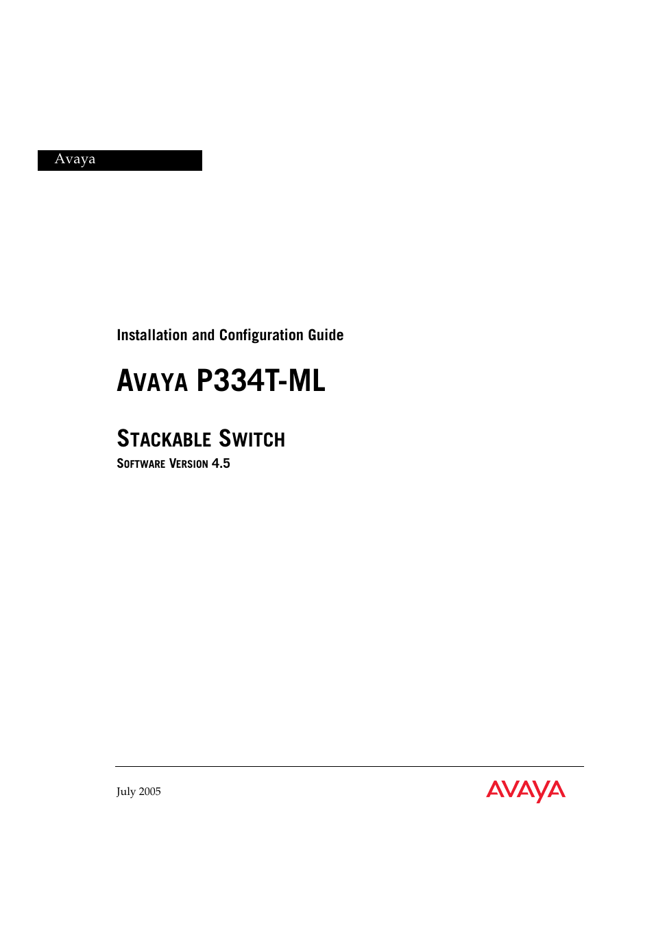 Avaya P334T-ML User Manual | 176 pages