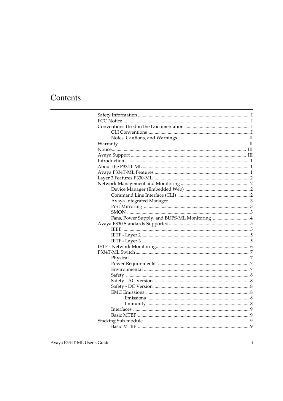 Avaya P334T-ML User Manual | Page 3 / 176