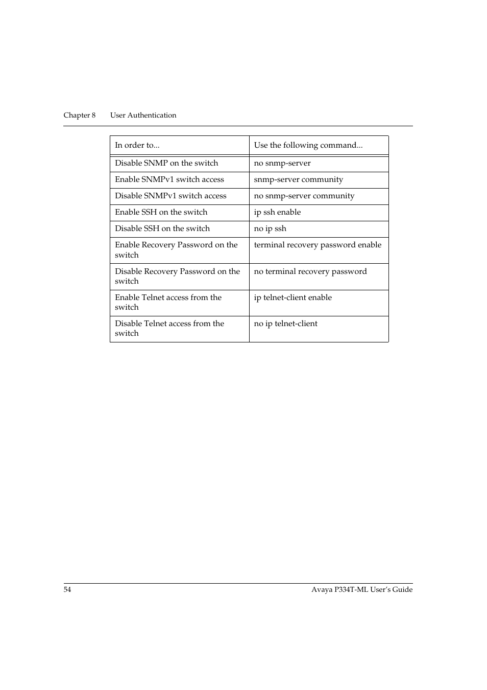 Avaya P334T-ML User Manual | Page 70 / 176