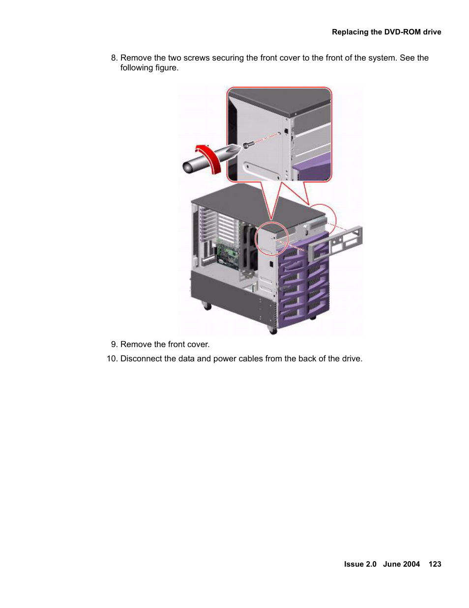 Avaya Sun Fire V880 User Manual | Page 123 / 208