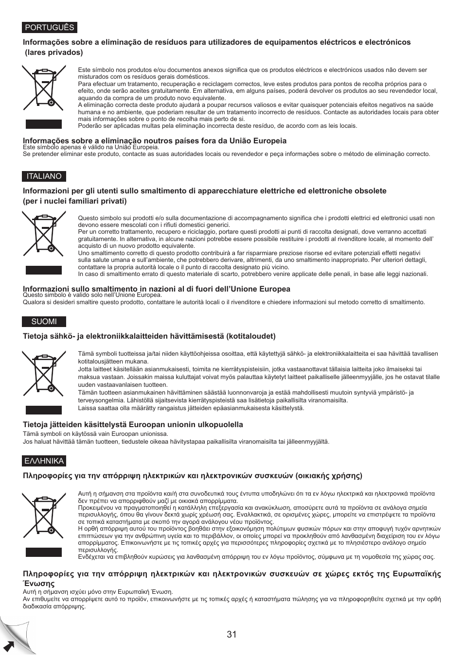 Panasonic MCCG467 User Manual | Page 31 / 32