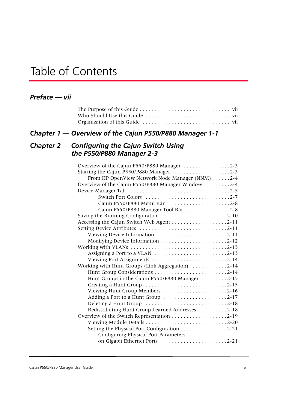 Avaya Cajun P550 User Manual | Page 5 / 58