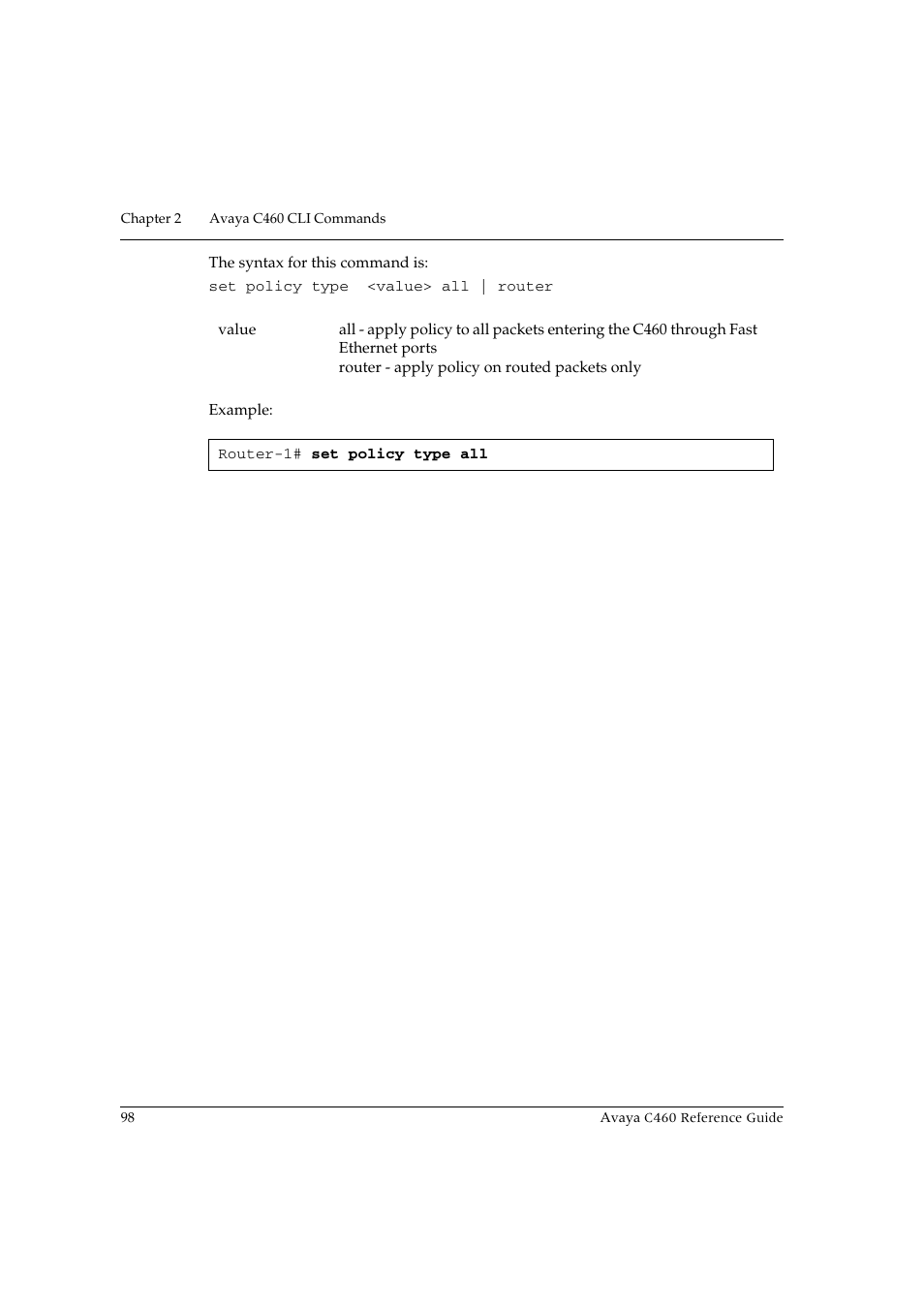 Avaya C460 User Manual | Page 110 / 268