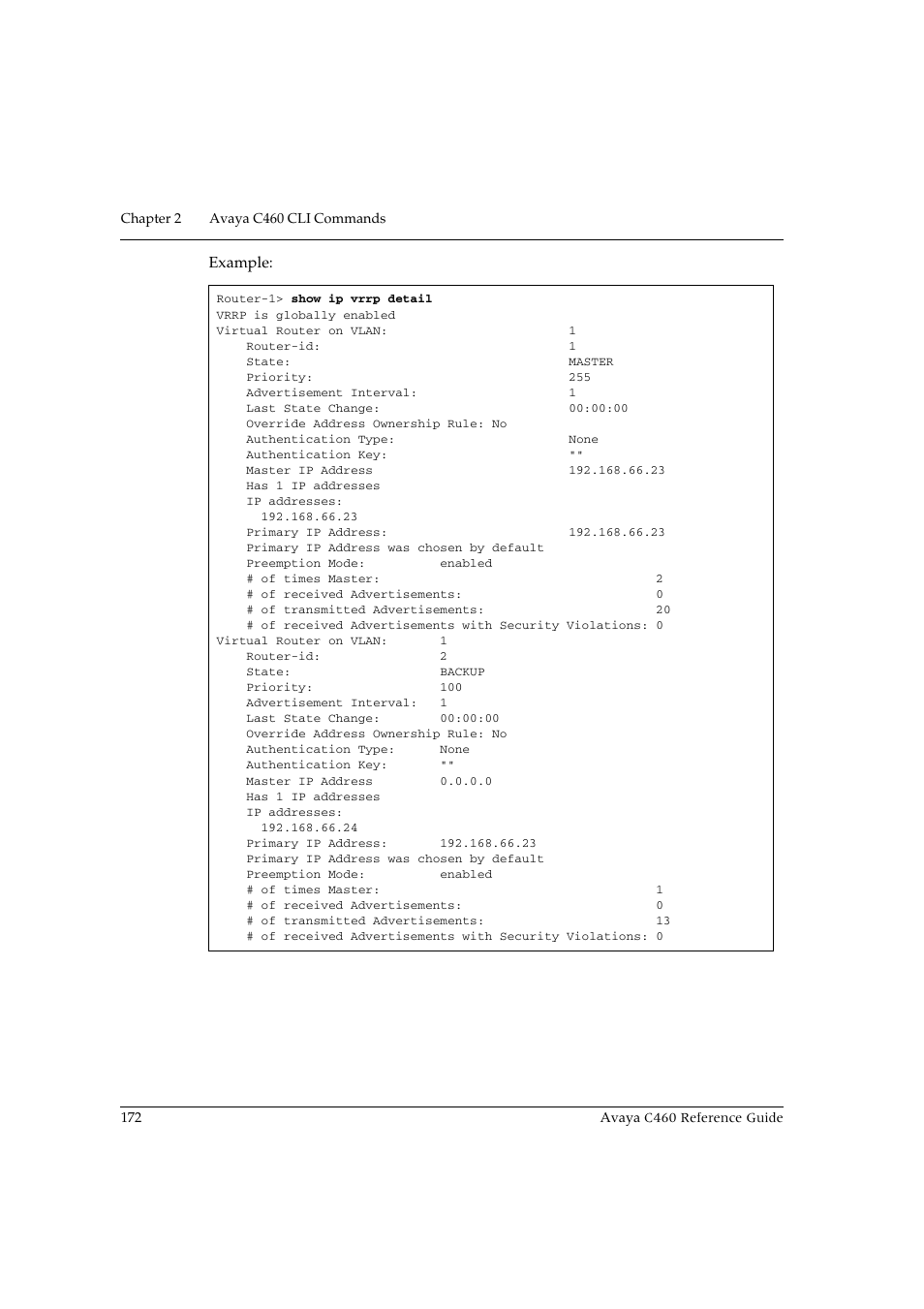 Avaya C460 User Manual | Page 184 / 268