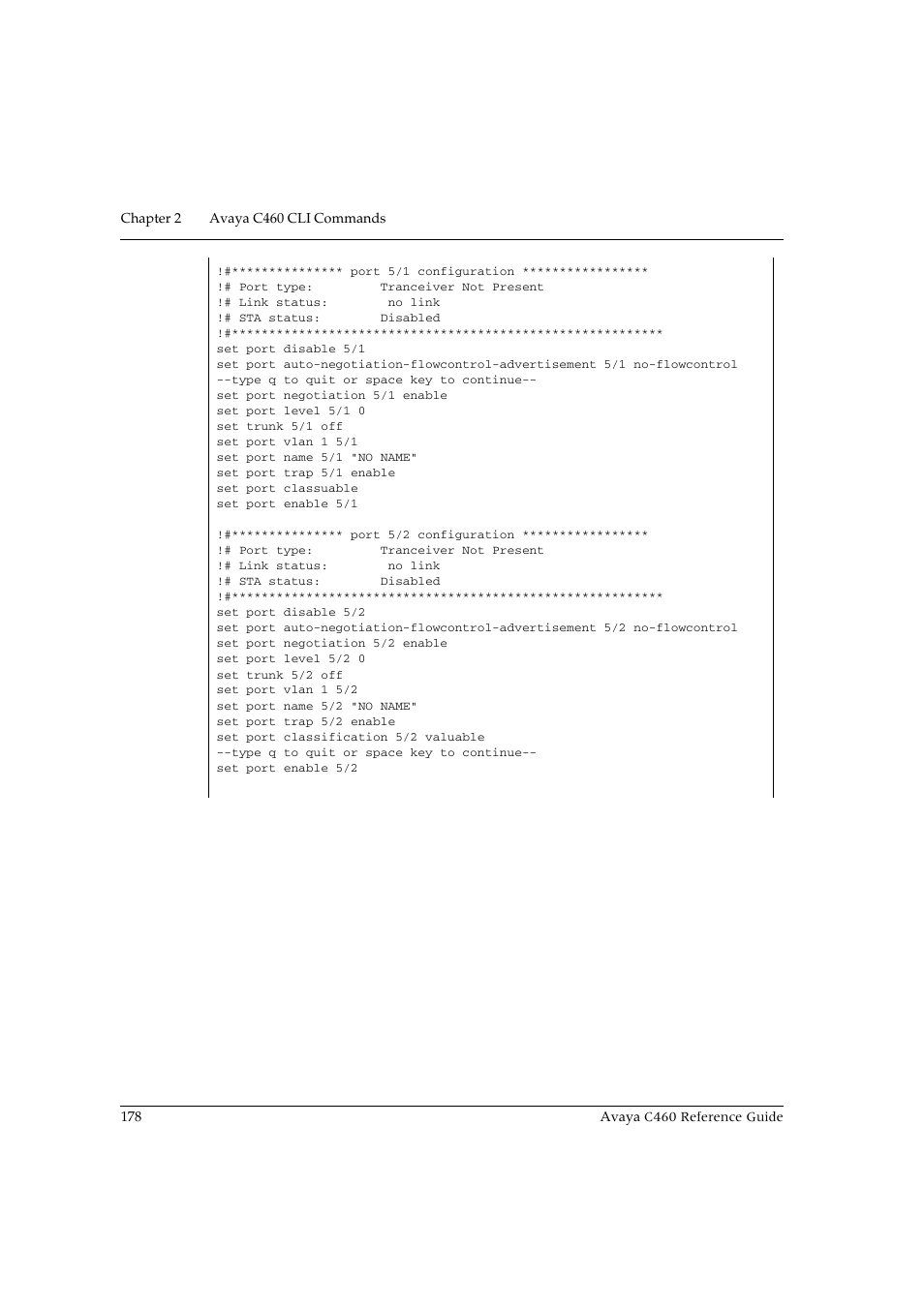 Avaya C460 User Manual | Page 190 / 268