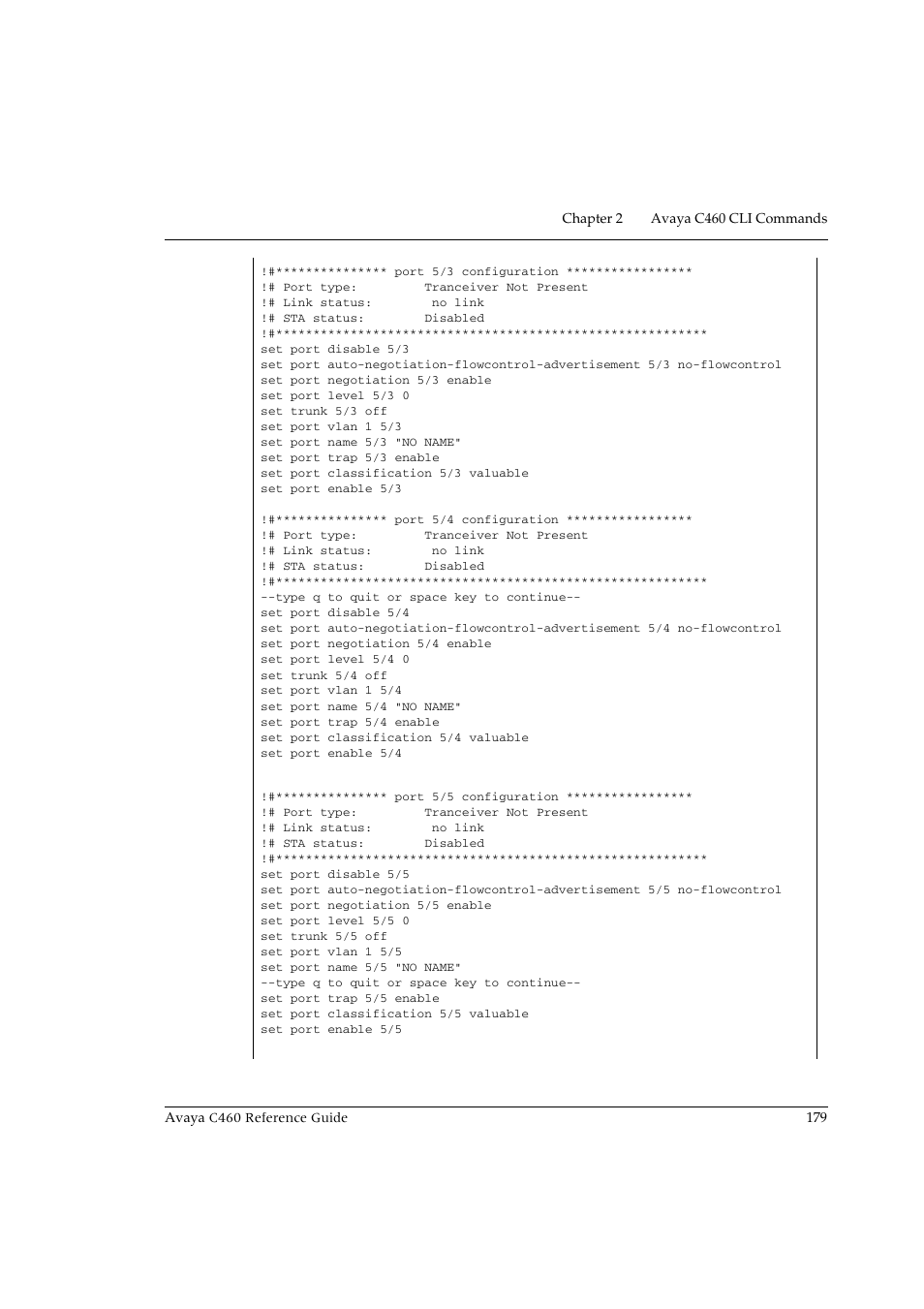 Avaya C460 User Manual | Page 191 / 268