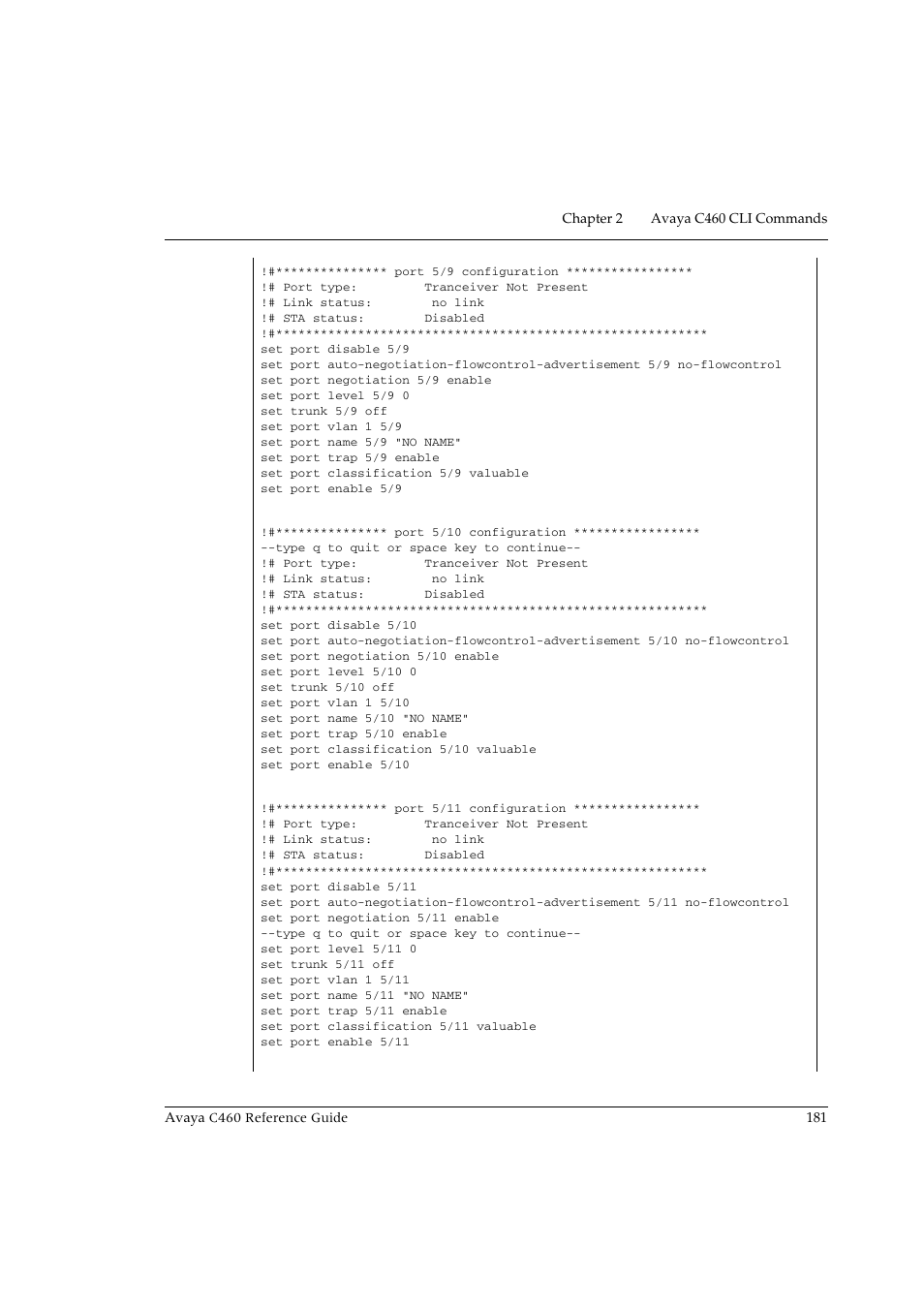 Avaya C460 User Manual | Page 193 / 268