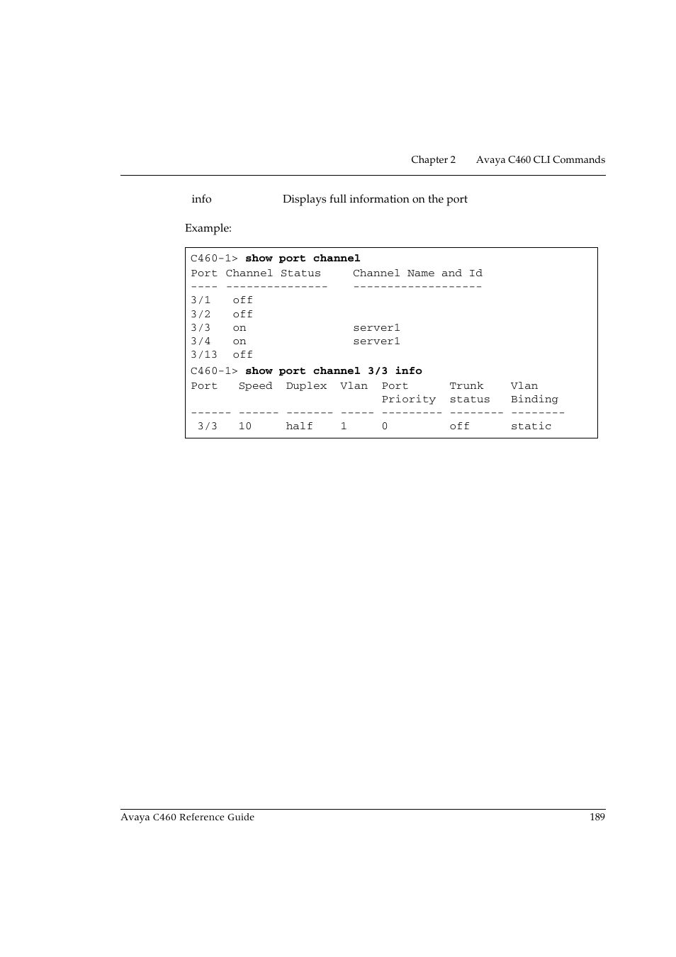 Avaya C460 User Manual | Page 201 / 268