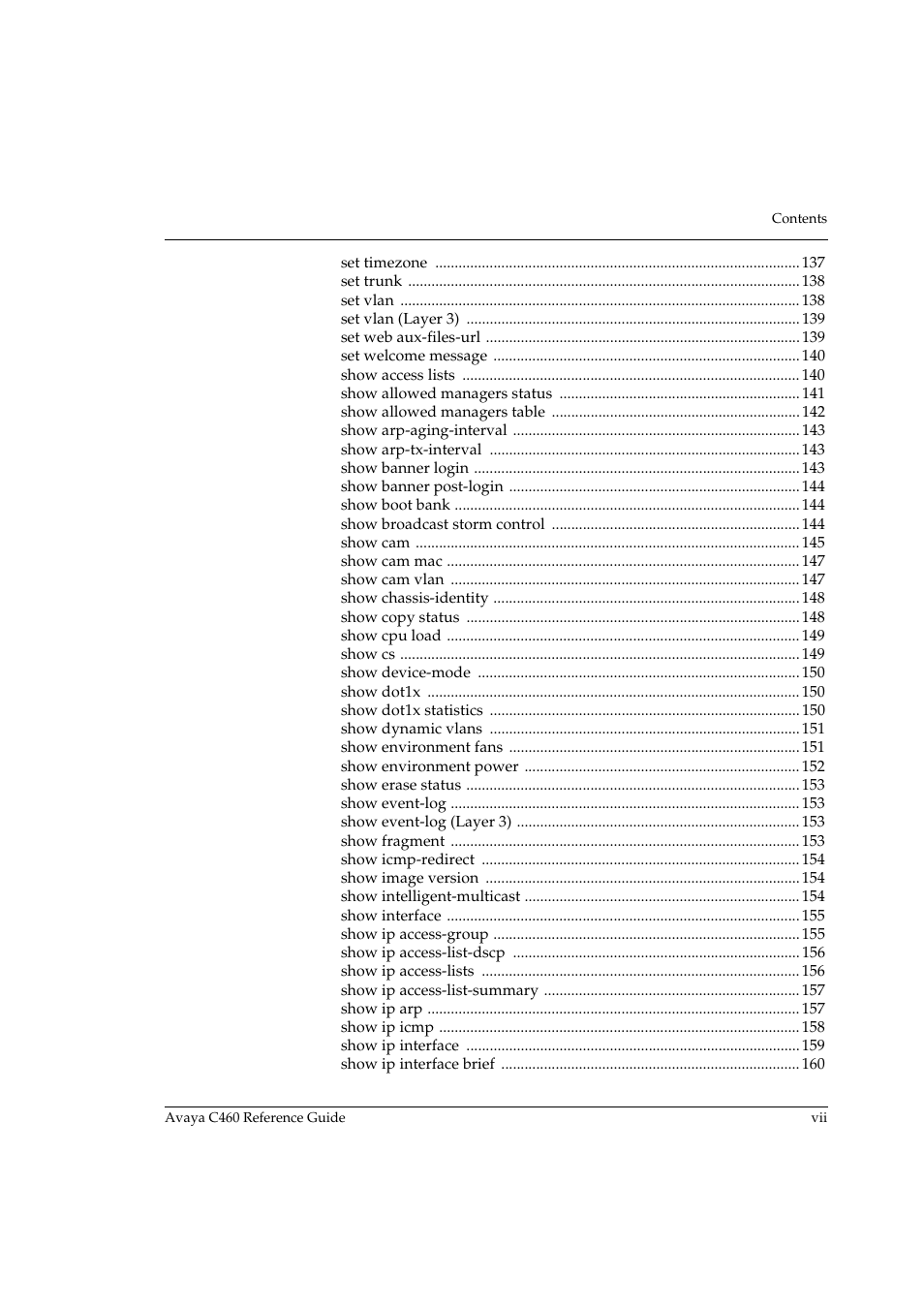 Avaya C460 User Manual | Page 9 / 268