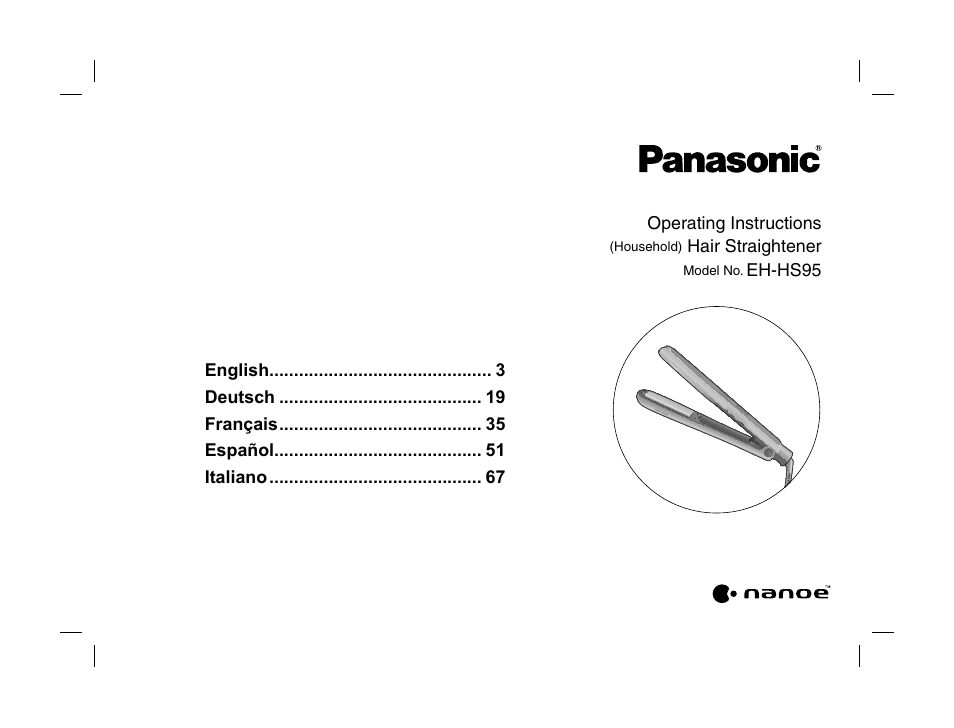 Panasonic EHHS95 User Manual | 84 pages