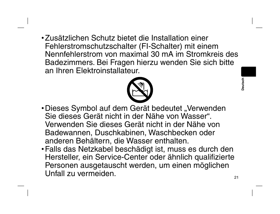Panasonic EHHS95 User Manual | Page 21 / 84