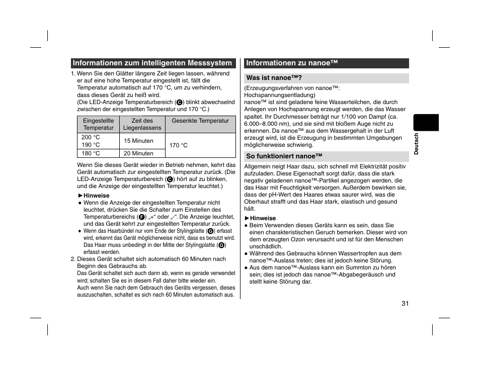 Panasonic EHHS95 User Manual | Page 31 / 84