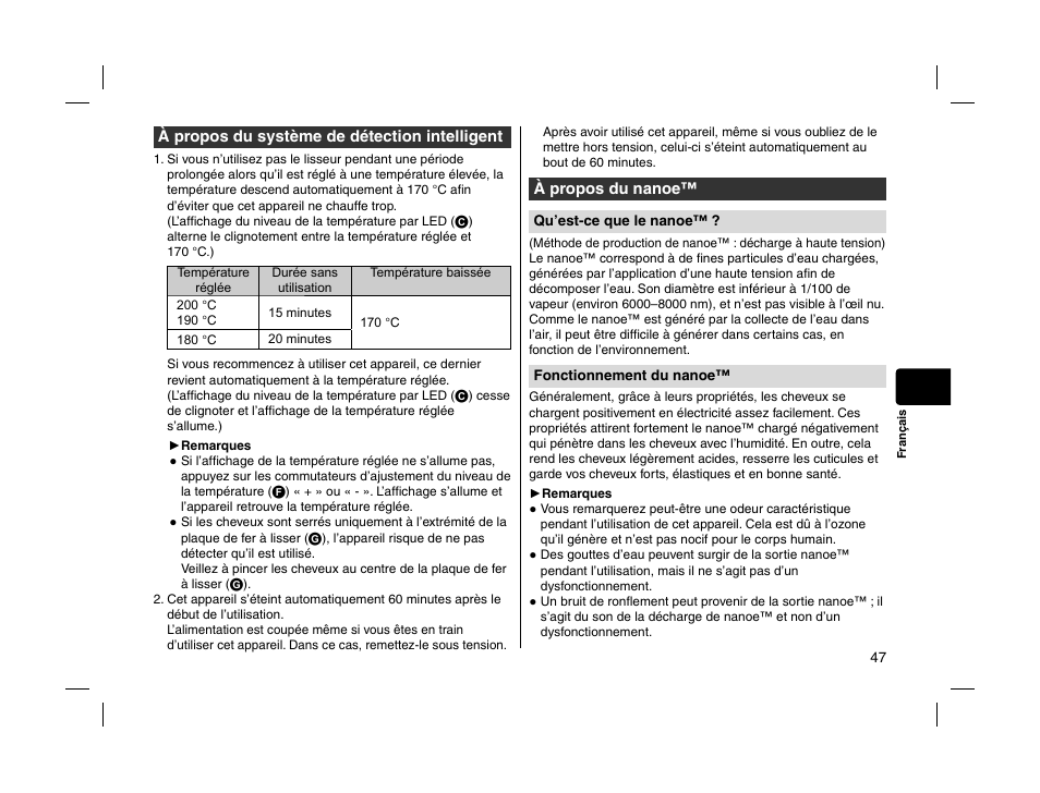 Panasonic EHHS95 User Manual | Page 47 / 84