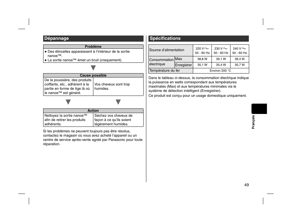 Panasonic EHHS95 User Manual | Page 49 / 84