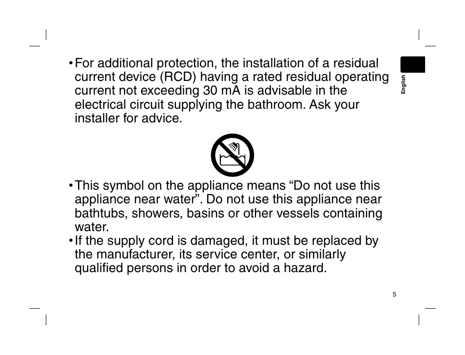 Panasonic EHHS95 User Manual | Page 5 / 84