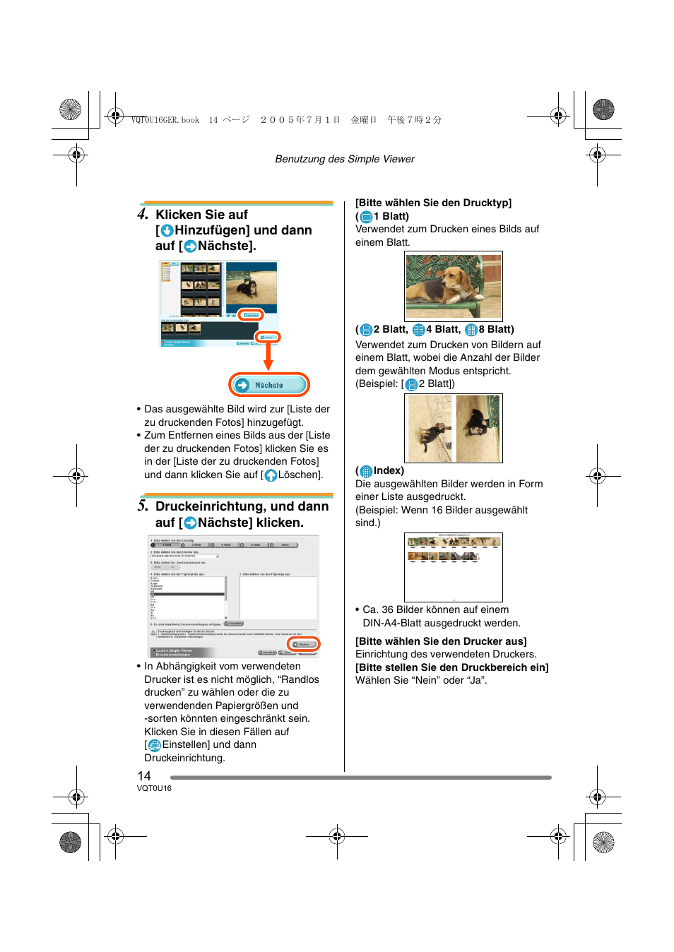 Panasonic VQT0U16 User Manual | Page 14 / 120