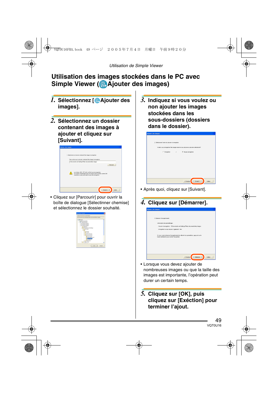 Panasonic VQT0U16 User Manual | Page 49 / 120