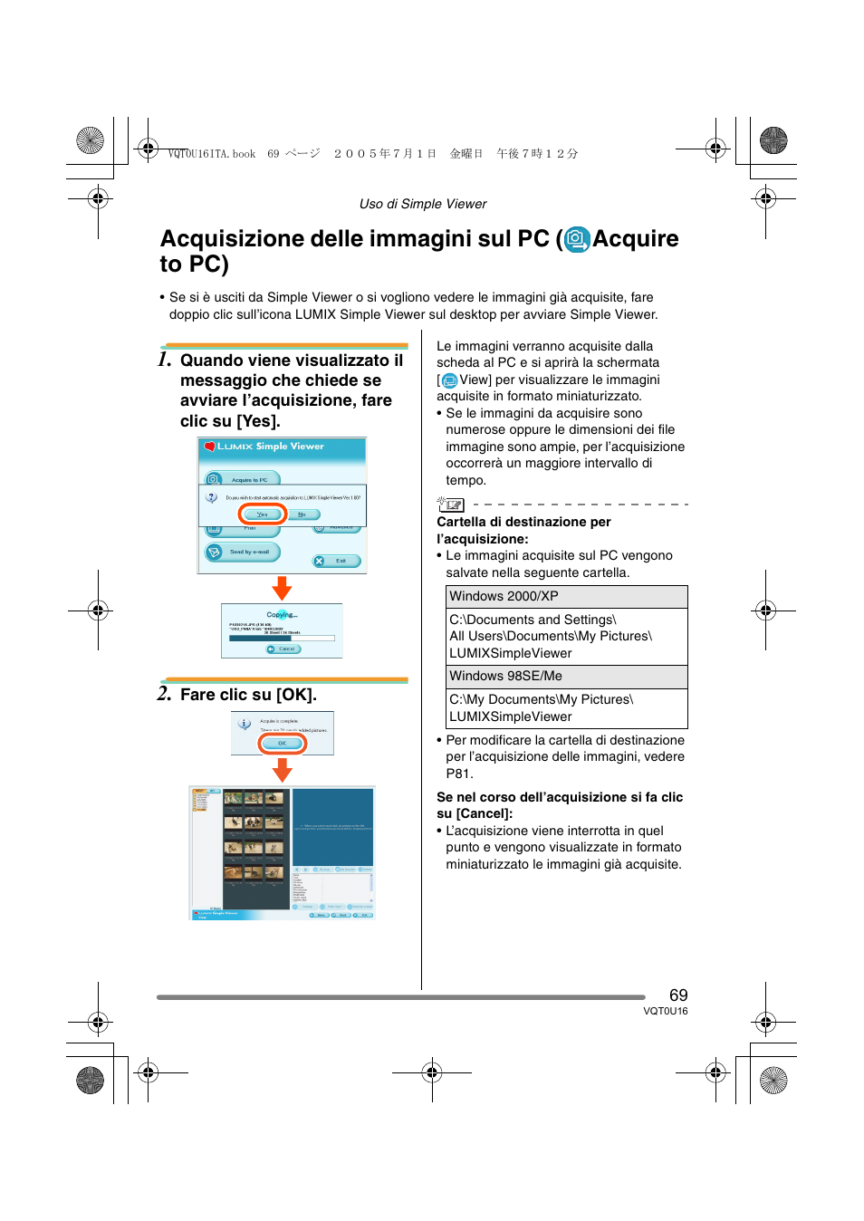 Panasonic VQT0U16 User Manual | Page 69 / 120