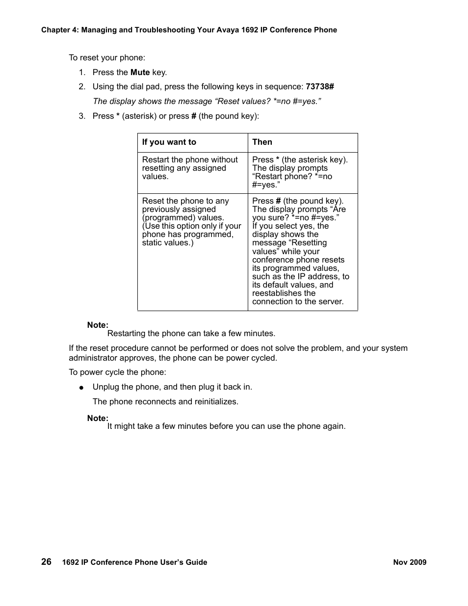 Avaya 1692 IP User Manual | Page 26 / 32