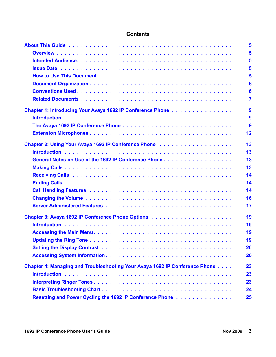 Avaya 1692 IP User Manual | Page 3 / 32