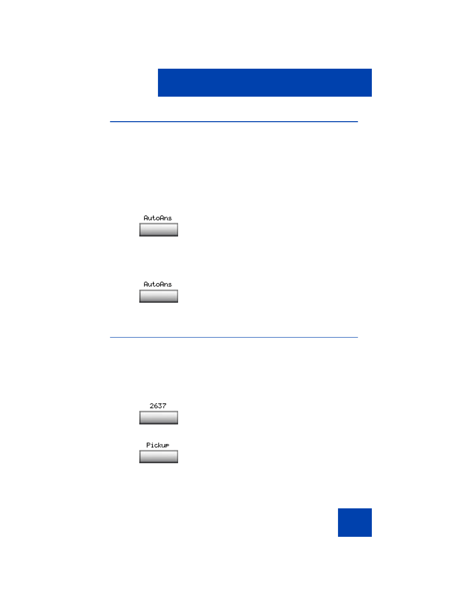 Activate automatic answerback, Activate call pickup | Avaya 1150E User Manual | Page 163 / 232