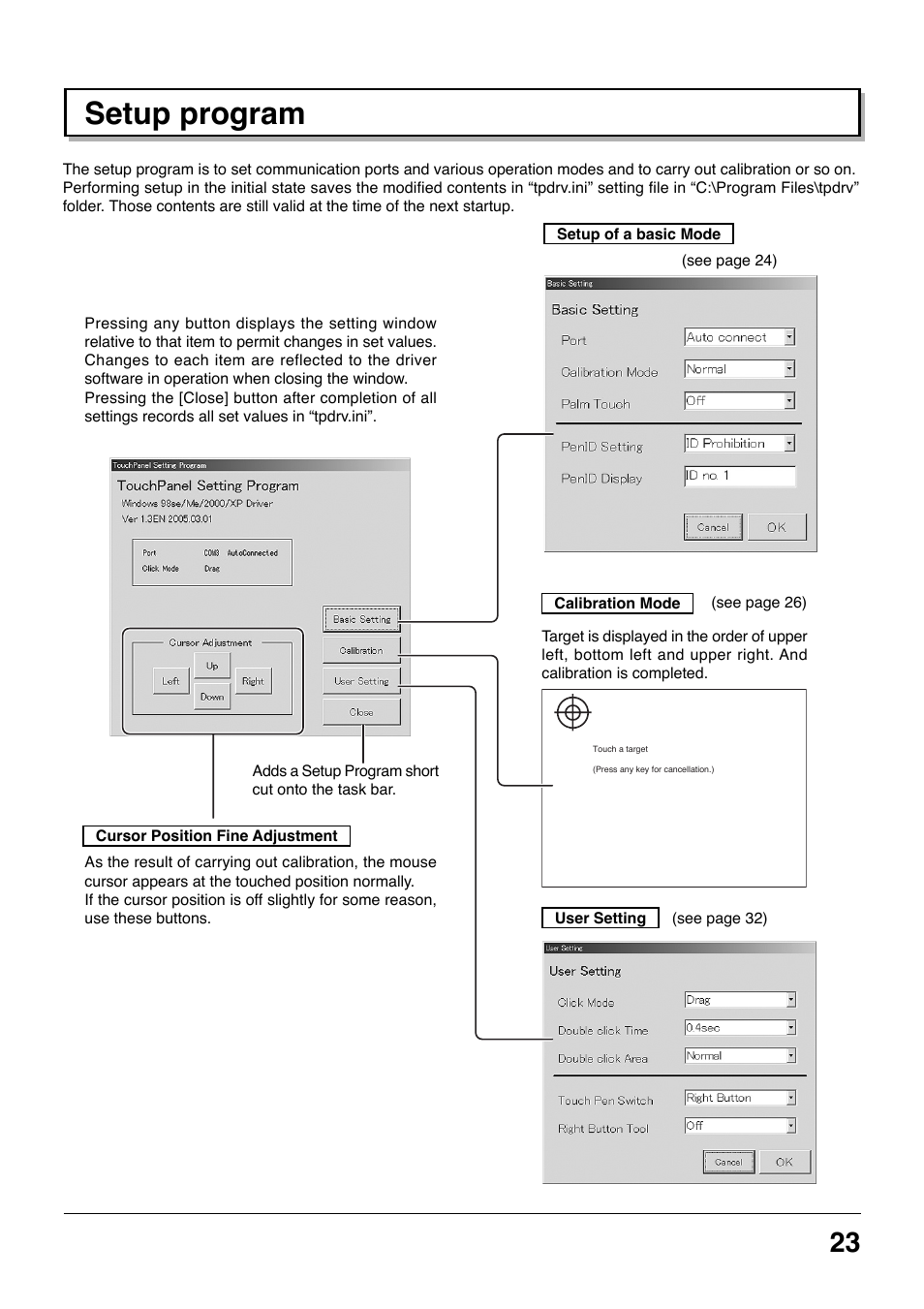 Setup program | Panasonic TYTP42P8S User Manual | Page 23 / 36