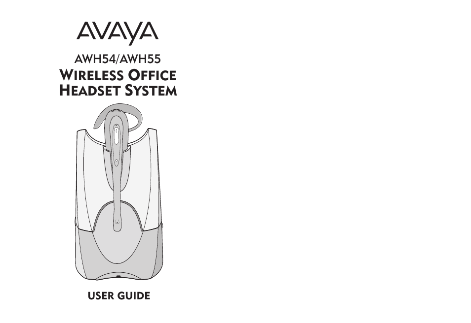 Avaya AWH-55 User Manual | 15 pages